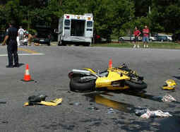motorcycle crash victim